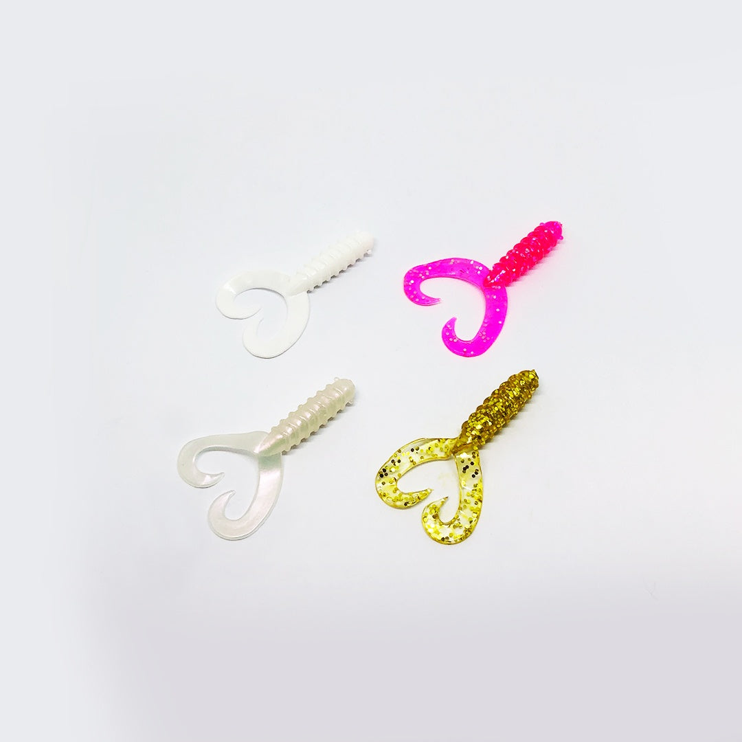 2 1/4″ Double Curl Tail Grubs